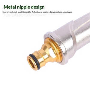<span class=keywords><strong>Pistolet</strong></span> de lavage de voiture haute pression avec buse plaquée cuivre et tige en alliage d'aluminium épaissi pour usage domestique multifonctionnel - Product Image 5