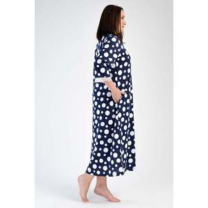 Robe KADIN P.MODAL XXL à col en V 3/4 avec poches - INDIGO - INDIGO - Product Image 5