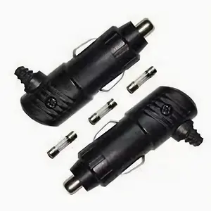 Estilo coreano ABS carro cigarro isqueiro tomada plug adaptador 12v carro carregador com fue 5A vidro