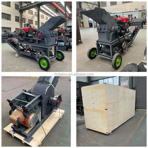 Prix de la machine de concassage de roche de granit de béton, petite machine de fabrication de sable diesel avec bande transporteuse - Product Image 6