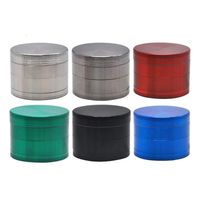 Broyeur à herbes manuel en alliage de zinc magnétique de 3 pouces, 40mm, 50mm, 55mm, 63mm, pour tabac, vente en gros, impression de logo personnalisé