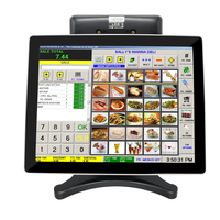Système POS tout-en-un avec écran tactile de 15 pouces Win7/8/10 / caisse enregistreuse / machine POS pour caissier