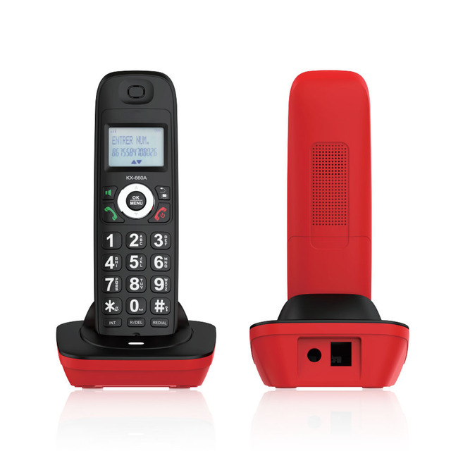 KX-TG12CN Home DECT Wireless Digital Telephone High Quality Portable Cordless with Fixed Base Unit for Home Use