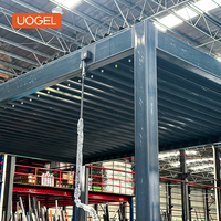 UOGEL M2-S Transformez votre espace : pergola moderne en aluminium, gazebo, lames orientables imperméables, balcon écologique, intégration sans couture intérieur-extérieur