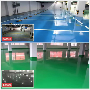 Customizable Color Two-component Epoxy Resin Floor <b>Painting</b> <b>Coating</b> With Test Epoxy Self Leveling Floor Paint for Carport - Product Image 5