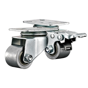 Bánh xe nhỏ chịu tải nhẹ 1.5 inch, tâm trọng thấp, bánh xe xoay bằng gang - Product Image 4