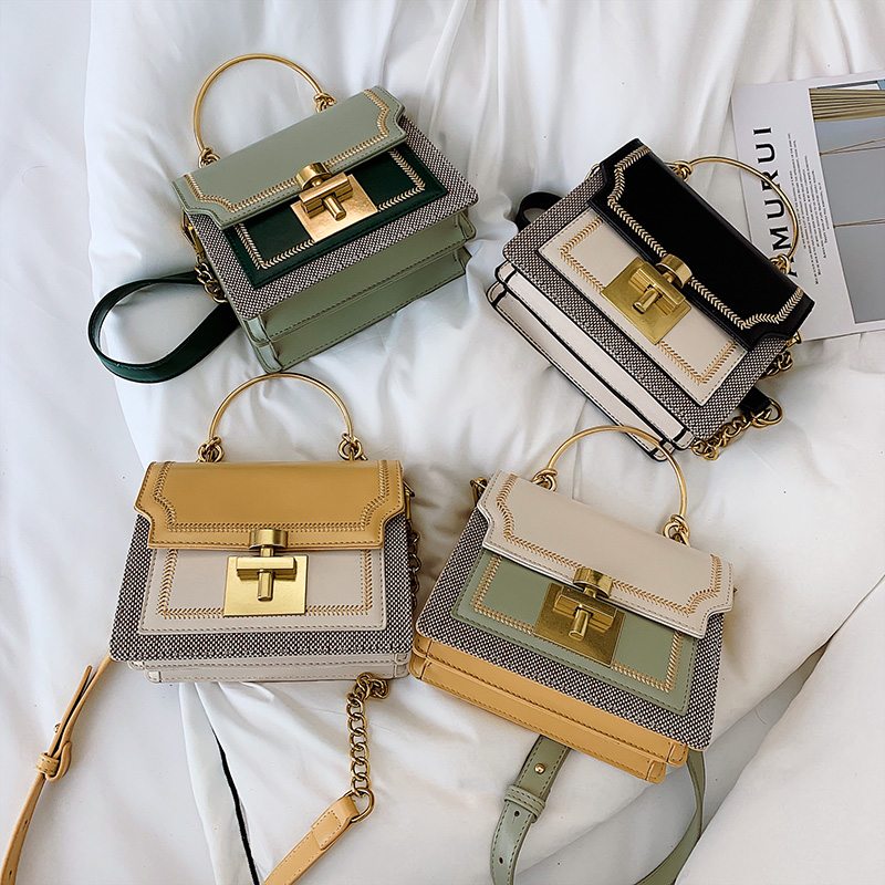 Luxury Women Handbags Famous Branded Designer Metal Handle Cross Body Ladies Purse Women Hand Bags