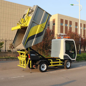 BY-L35 camion à ordures électrique de camion à benne basculante à chargement automatique de nouvelle énergie avec la remorque arrière - Product Image 6