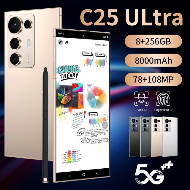 mobile cards C25 ultra phone charm 5g dual sim smartphone
