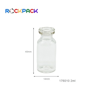 ガラス製ガラス製バイアルボトル木製ストッパー付きキーチェーンコルク栓ミニ2mlサンプル - Product Image 5