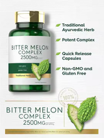 Capsules d'extrait de plantes de supplément nutritionnel quotidien sans sucre de haute qualité avec melon amer et poire baumier