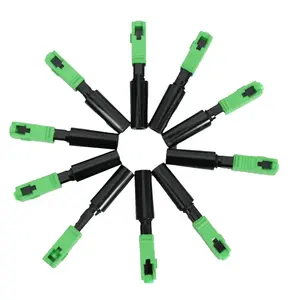SC Optic Fiber Fast Connector APC Embedded Fiber Optic Connector Quick Connector Cold FTTH SC Single Mode Adapter