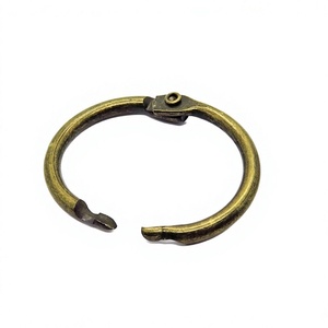 Anillo de Encuadernación Redondo de Metal Bronce Antiguo de 1 Pulgada para Encuadernación de Hojas Sueltas - Product Image 1