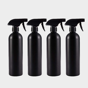 Готовый запас 250 мл и 500 мл HDPE многоразовый спиртовой мелкодисперсный спрей матовый черный пластиковый флакон упаковка - Product Image 4