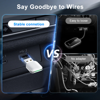 Dongle layar Carplay Android 2-in-1 berkabel ke nirkabel, adaptor Usb otomatis untuk apple kabellocker Carplay-dongle