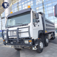 Camion benne d'occasion Howo 8*4 LHD pour transport en vrac, moteur Weichai Euro5 stable de 450 CV, entièrement inspecté et prêt à la livraison