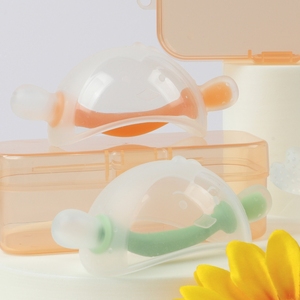 ES-Pro 신형 BPA 프리 실리콘 아기 손가락 치발기 장갑 절대 떨어지지 않는 수유 장갑 식품 등급 치발기 아기 용품 - Product Image 1