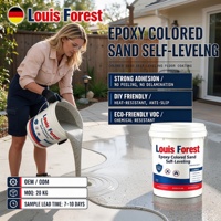 Revêtement en sable coloré époxy CE, résistant à la chaleur, finition décorative, fournisseur en gros pour les salles d'exposition commerciales, les intérieurs de magasins et les projets