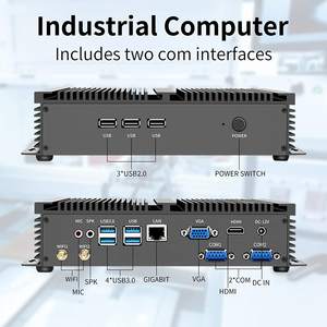 Partaker 11th Gen Fanless Industrial Mini PC I7 1165G7 I5 1135G7 Sistema Barebone Computer 2xDDR4 Ram Slot HD VGA 7 * USB WiFi - Product Image 3