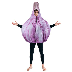 Disfraz de Mango para Adultos, Disfraz de Ajo y Jengibre en 3D, Poliéster, para Fiestas de Halloween, Juego de Roles - Product Image 2