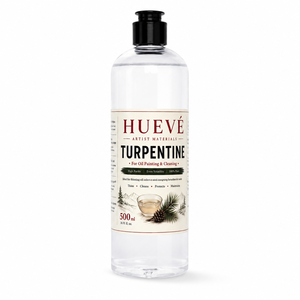 HUEVE Shandong 500ml Aceite de Resina Pura - Diluyente de Pintura para Artistas, Limpiador de Pinceles y Solvente - Product Image 1
