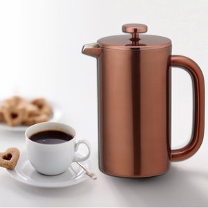 HGIWHIN Presse à café isolante <span class=keywords><strong>Cafetière</strong></span> à pression <span class=keywords><strong>française</strong></span> en acier inoxydable à double paroi - Product Image 4