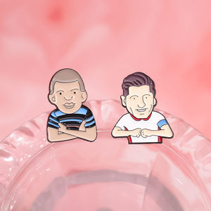 Sming Pins creativo fútbol esmalte Pin Cool Star atletas profesionales broches solapa mochila insignia fiesta joyería regalo - Product Image 4