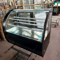 Petit réfrigérateur de présentation pour pâtisseries avec dégivrage par fil chauffant, vitrine réfrigérée pour gâteaux destinée aux restaurants