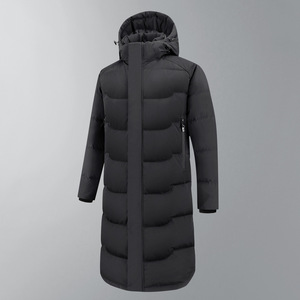 Veste mi-longue unisexe grande taille pour l'hiver, imperméable, 90% duvet de canard, épaisse, à capuche, style sport, pour parents et enfants - Product Image 4