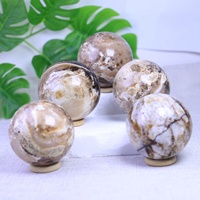 Vente en gros de sphères de calcite chocolat naturelle bon marché, pierre de cristal de guérison, boule de quartz artisanale pour la décoration