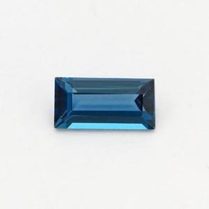 Topaze Bleue de Londres Naturelle Taillée en Baguette 8X16mm Prix d'usine de gros Pierre précieuse en vrac à facettes de haute qualité par Carat IGI - Product Image 2