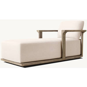 Muebles de Patio para Exteriores, Tumbona de Madera de Teca Sólida de Calidad Superior para el Borde de la Piscina - Product Image 5
