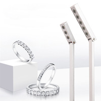 Vitrina Moderna para Joyería con Iluminación |   Luz LED CREE de 3W/5W para Mostrador con Pantalla Protectora para Joyería, Relojes y Gafas