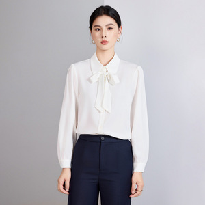 Women's Business Suit Set Dark Blue Full Sleeve Anti-Wrinkle Office Lady Formal Wear For Work Commuting - Product Image 3