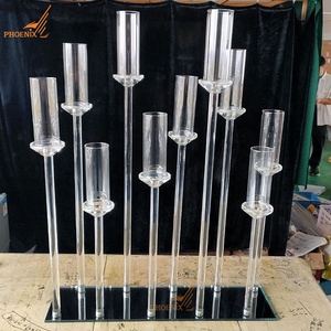 Elegant <strong>Table</strong> <strong>Centre</strong> <strong>Pieces</strong> <strong>Wedding</strong> Crystal Candelabra Event Decoration 10 Arms Glass Candle Holders Centerpieces on Sale - Product Image 4