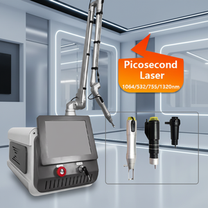 เครื่องลบรอยสักเลเซอร์ Picosecond วัสดุ ABS ได้รับการรับรอง CE 3500W สำหรับคลินิกความงามและใช้ในบ้าน - Product Image 1