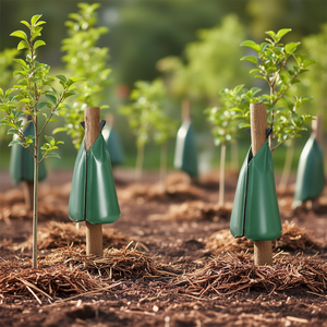 Bolsa de riego para árboles de 20 galones, sistema de riego por goteo de liberación lenta, recargable, para árboles de 5 a 9 horas de profundidad. - Product Image 2
