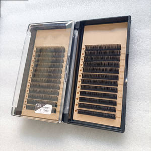 Extension de <span class=keywords><strong>cils</strong></span> en cachemire Logo personnalisé Plateaux à <span class=keywords><strong>cils</strong></span> en velours Cachemire noir mat Fournitures d'extension de <span class=keywords><strong>cils</strong></span> individuels - Product Image 5