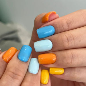 10 pièces cercueil Art <span class=keywords><strong>faux</strong></span> <span class=keywords><strong>ongles</strong></span> ensemble Style français <span class=keywords><strong>ongles</strong></span> artificiels avec support adhésif Kits <span class=keywords><strong>à</strong></span> presser correspondant - Product Image 5