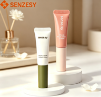 SENZESY Tube de brillant à lèvres PE écologique 10g personnalisé, conditionneur pour les lèvres, crème BB, crème pour les yeux, emballage cosmétique durable à presser