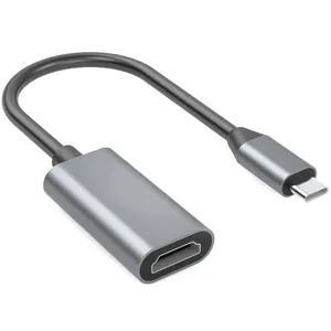 Yüksek çözünürlüklü TV dişi kısa kablo için kullanılan kaliteli masaüstü C adaptörü 8/10/12 bit renk derinliği erkek C adaptörü