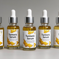 Corrector de manchas oscuras de cúrcuma, vitamina C y Ácido Kójico, suero de etiqueta privada, esencia facial