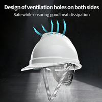 Casque de sécurité MSA V-Gard 500 Casque de sécurité d'ingénierie Protection de la tête épaissie Chantier de construction Casque de sécurité industriel ABS MSA