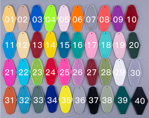 Wholesale Colorful Custom Hotel Keyrings & Promotional Keychains Hot Stamping Logo for Motel Use - Product Image 6