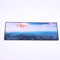 Tapis de souris de jeu en caoutchouc naturel imperméable - Tapis de bureau carré XXL personnalisé pour usage professionnel