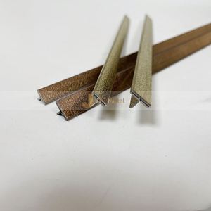 Perfil de Metal Moderno EX150 en Forma de T, Acero Inoxidable 304 de Alta Calidad, Impermeable y Duradero para Decoración de Paredes y Pisos - Product Image 3