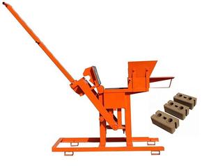 수동 점토 벽돌 제조기 SUOTENG QMR2-40 (핸드 프레스 방식) - Product Image 1