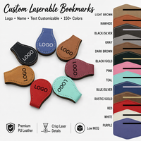 Marque-pages magnétiques en cuir PU - Couleurs et logo personnalisables, gravure laser, cadeau multifonctionnel pour les lecteurs