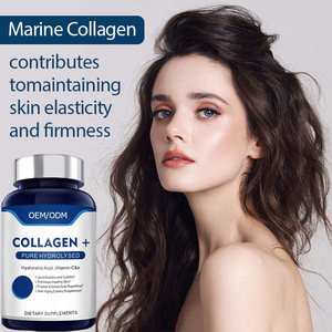 Cápsulas de Colágeno Marino 5000mg, Blanqueamiento de la Piel, Aclaramiento, Reafirmación, Ácido Hialurónico, Vitamina C, Suplemento Halal de Marca Privada - Product Image 2