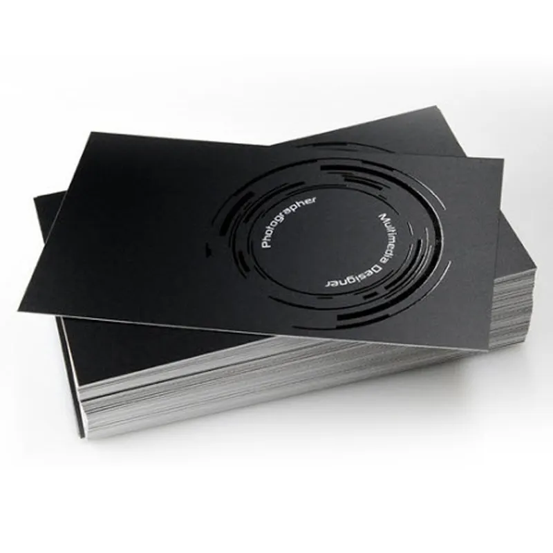 Carte de visite NFC Programmable, impression numérique entièrement noire, carton de luxe personnalisé, Design personnalisé, impression carte de papier intelligent